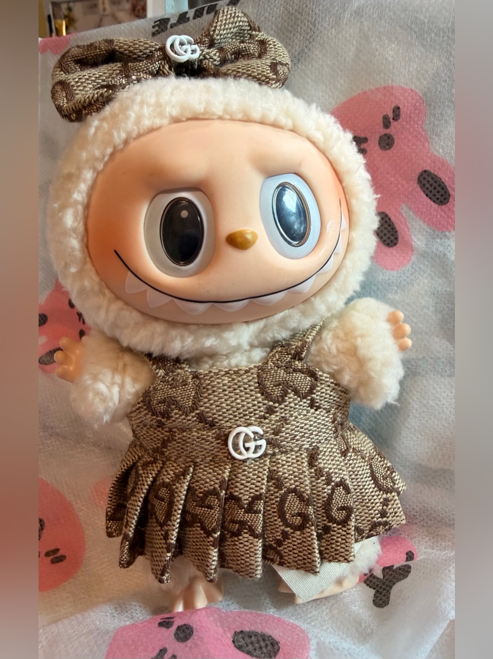 Plush Doll with Beige & Cream Accents
